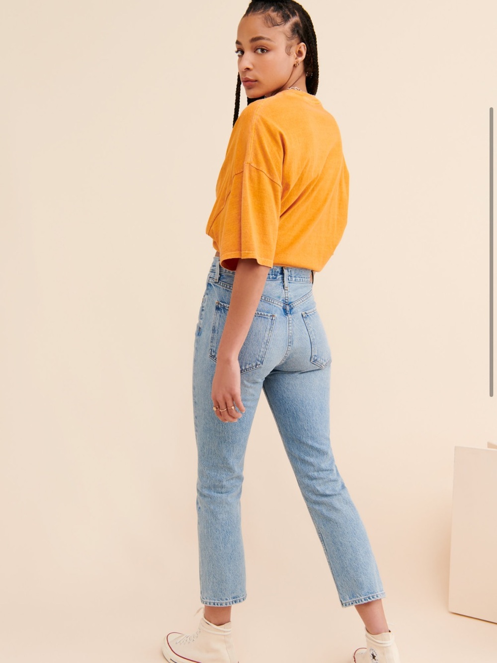 Agolde Riley High Rise Slim Straight Leg Jean - Picture 2 of 2